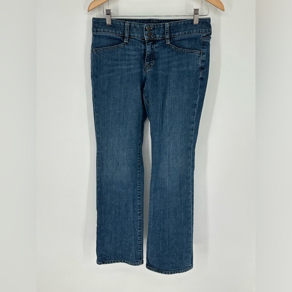 GAP Denim - Gap Curvy Boot Cut Pocket Flap Double Button Denim Jeans 54023 G Sz 6